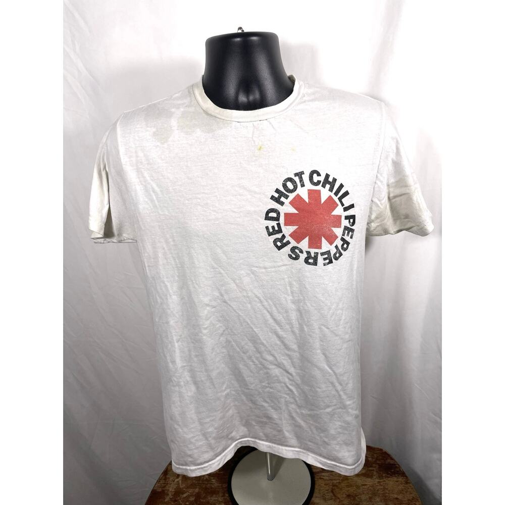 Red Hot Chili Peppers Logo Tee White Size M 2021